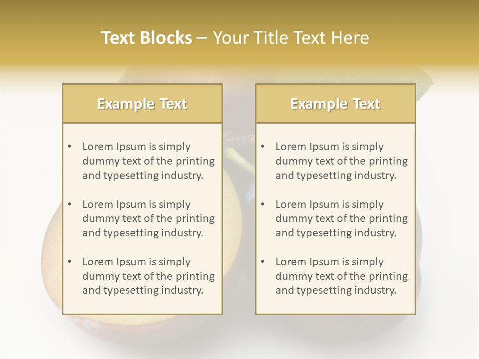 Vegetarian Dessert Group PowerPoint Template