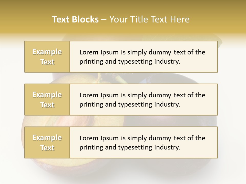 Vegetarian Dessert Group PowerPoint Template