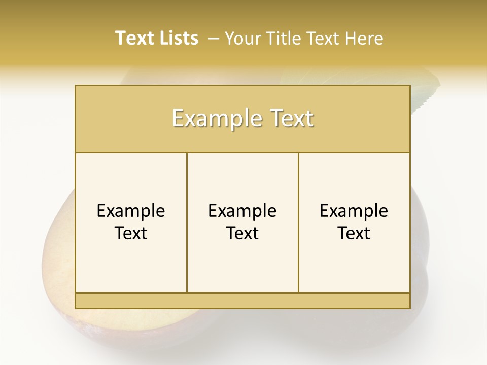 Vegetarian Dessert Group PowerPoint Template