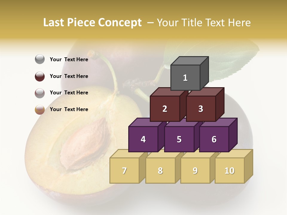 Vegetarian Dessert Group PowerPoint Template