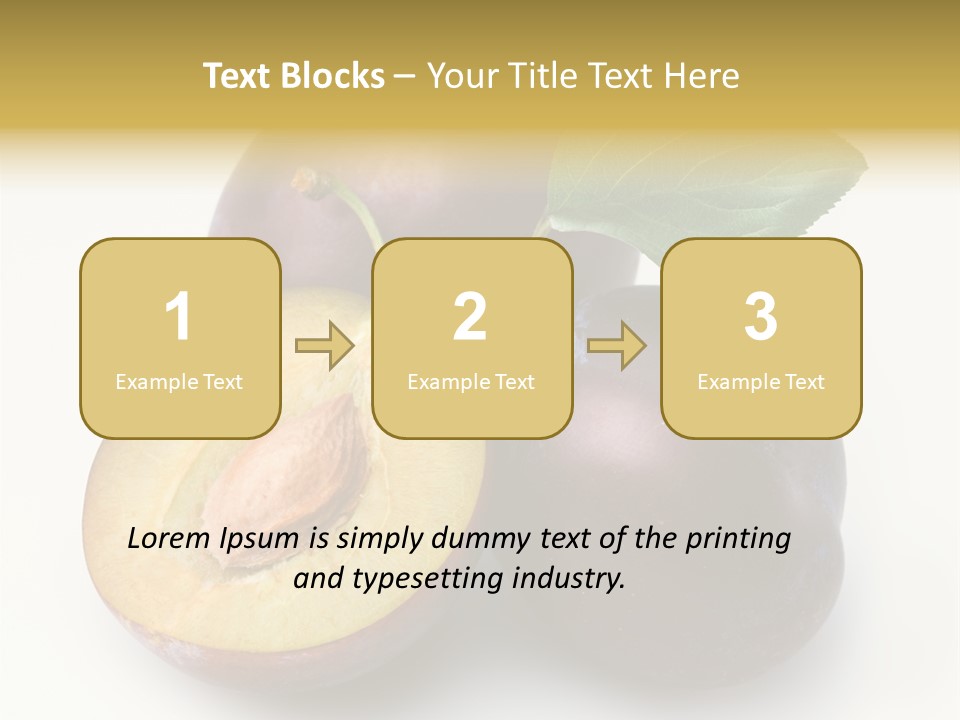 Vegetarian Dessert Group PowerPoint Template
