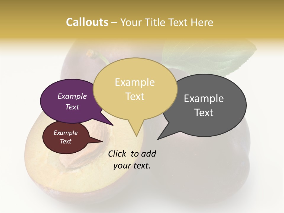 Vegetarian Dessert Group PowerPoint Template