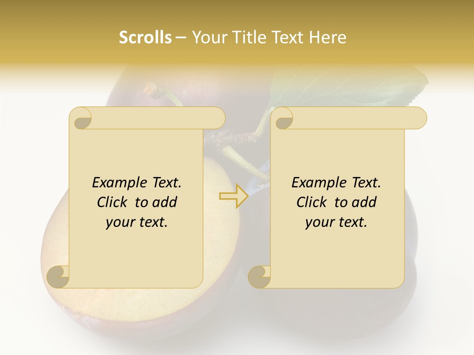 Vegetarian Dessert Group PowerPoint Template