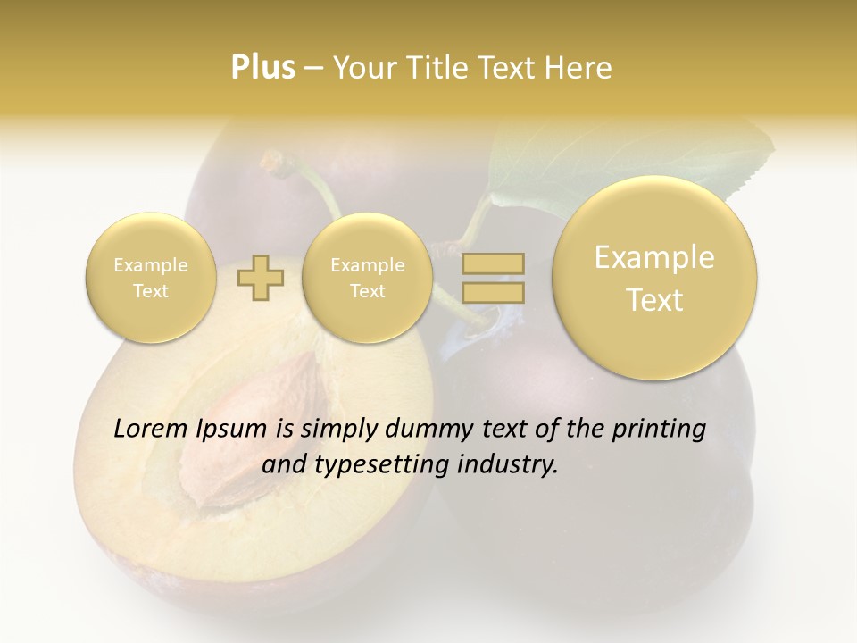 Vegetarian Dessert Group PowerPoint Template