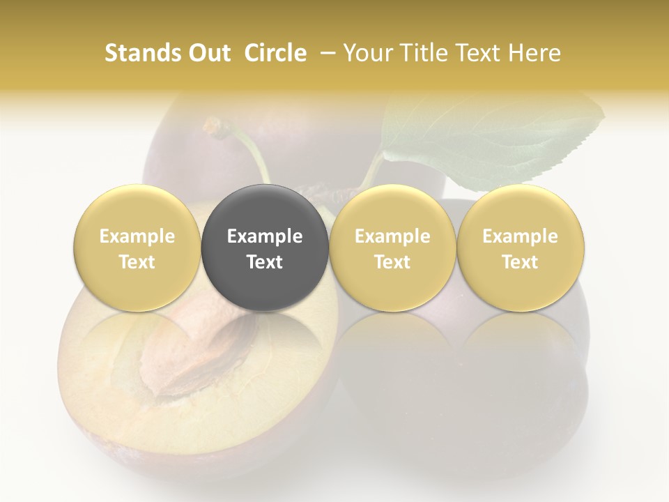 Vegetarian Dessert Group PowerPoint Template
