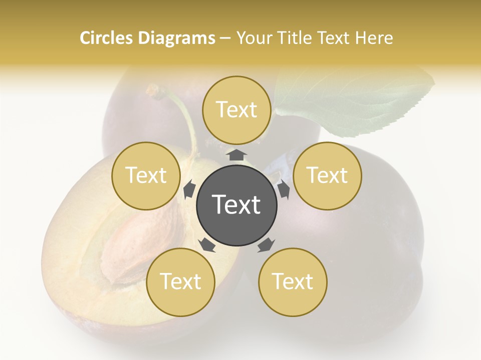 Vegetarian Dessert Group PowerPoint Template