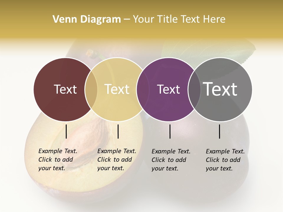 Vegetarian Dessert Group PowerPoint Template