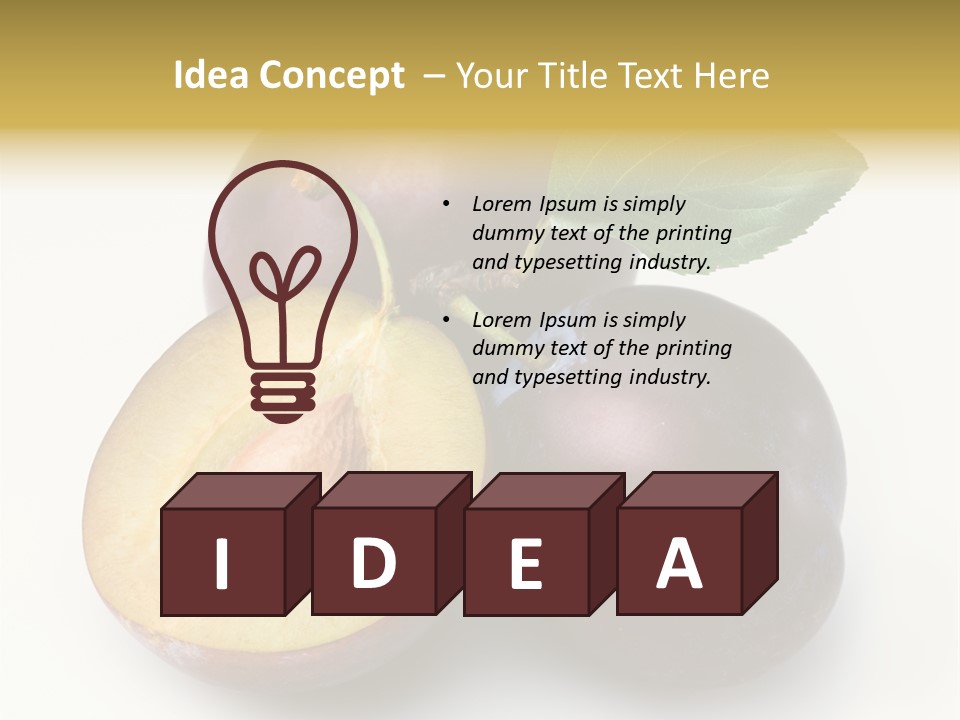 Vegetarian Dessert Group PowerPoint Template