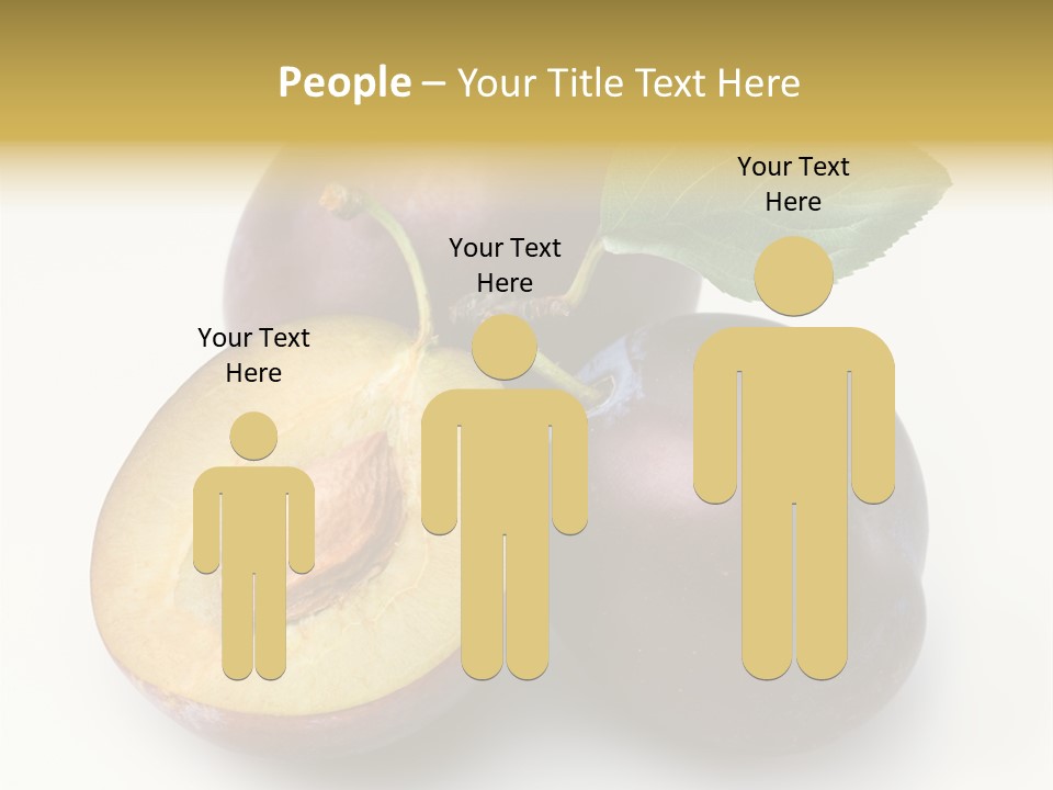 Vegetarian Dessert Group PowerPoint Template