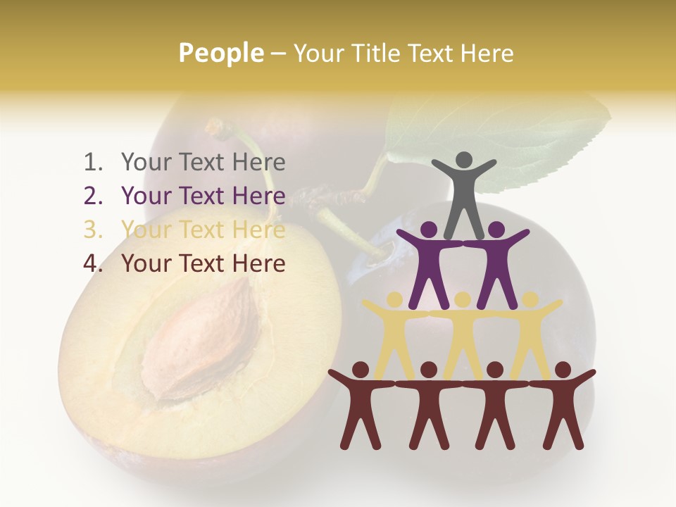 Vegetarian Dessert Group PowerPoint Template