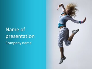 Style Posing Gymnastic PowerPoint Template