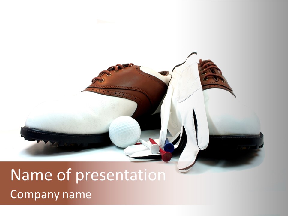 Play Shoes Brown PowerPoint Template