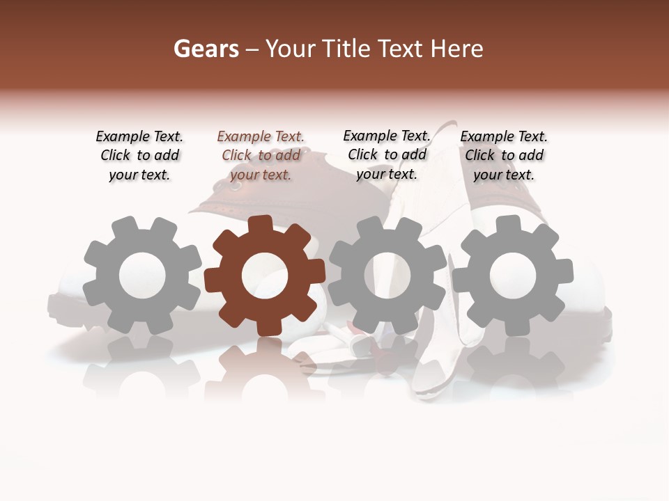 Play Shoes Brown PowerPoint Template