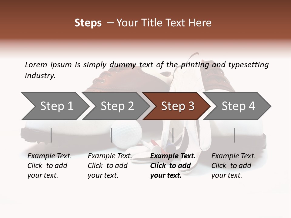 Play Shoes Brown PowerPoint Template