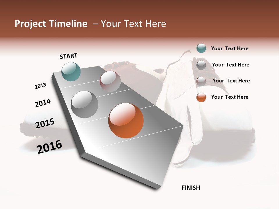 Play Shoes Brown PowerPoint Template