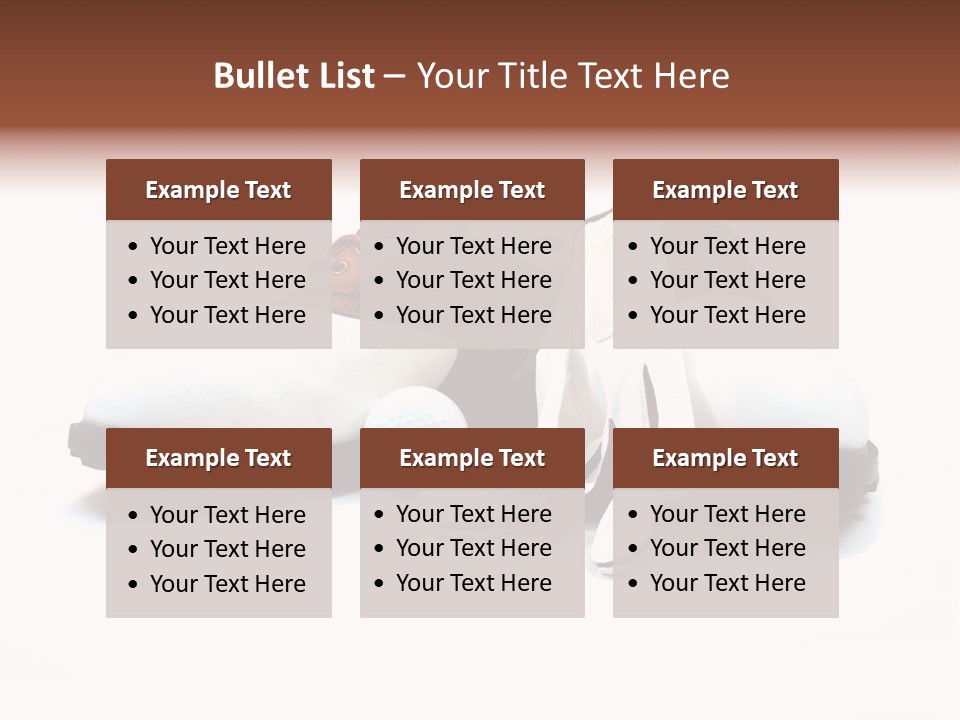 Play Shoes Brown PowerPoint Template