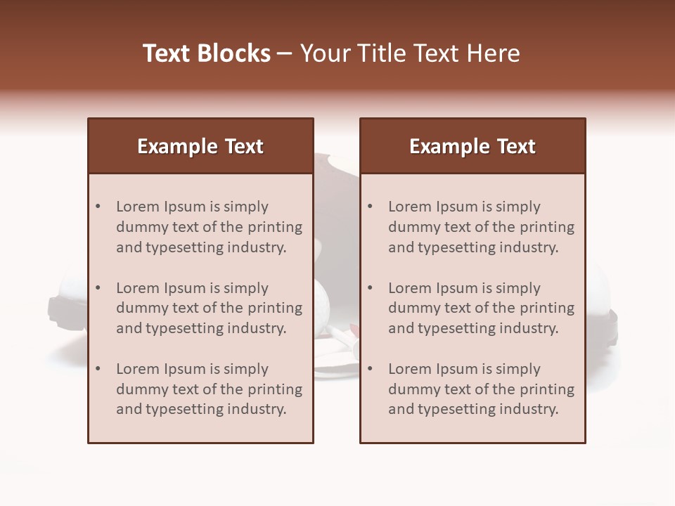Play Shoes Brown PowerPoint Template