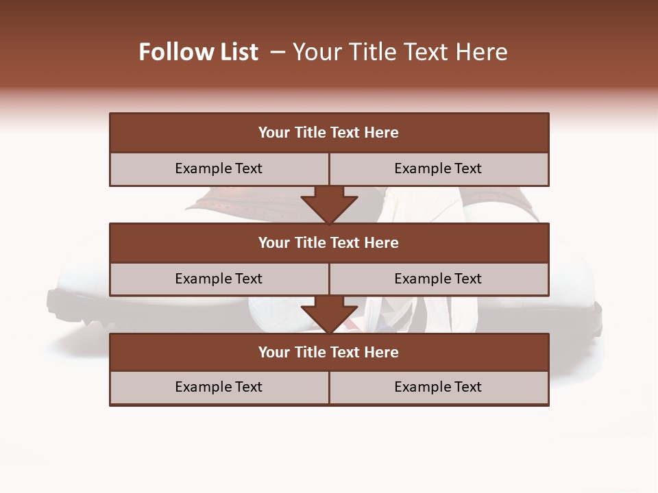 Play Shoes Brown PowerPoint Template