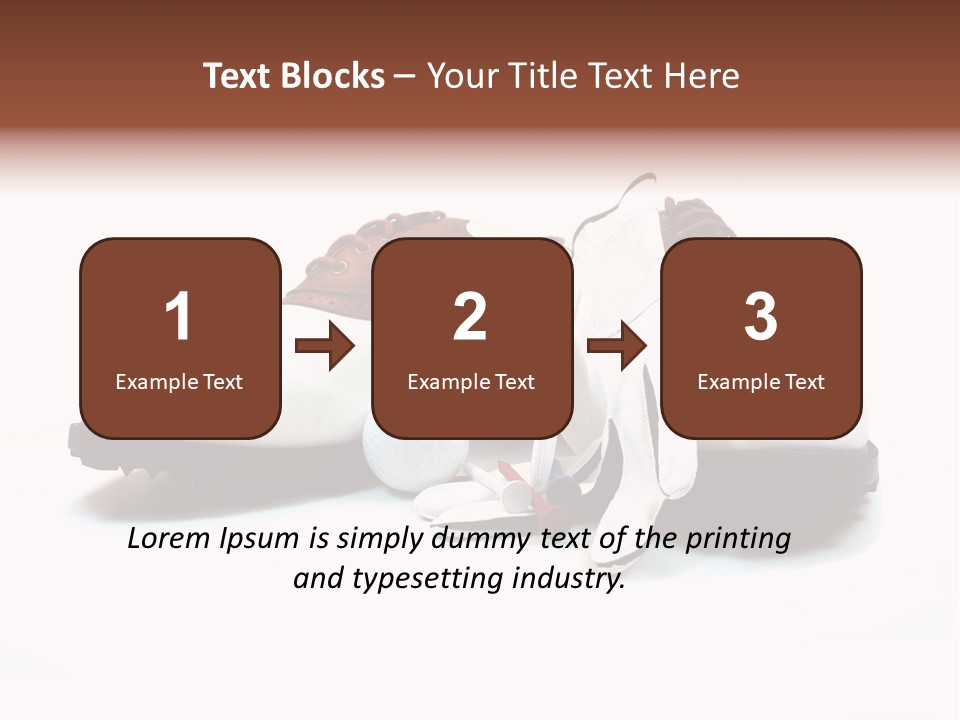 Play Shoes Brown PowerPoint Template