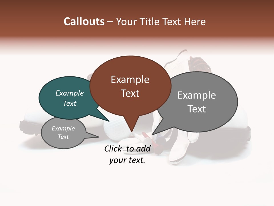 Play Shoes Brown PowerPoint Template