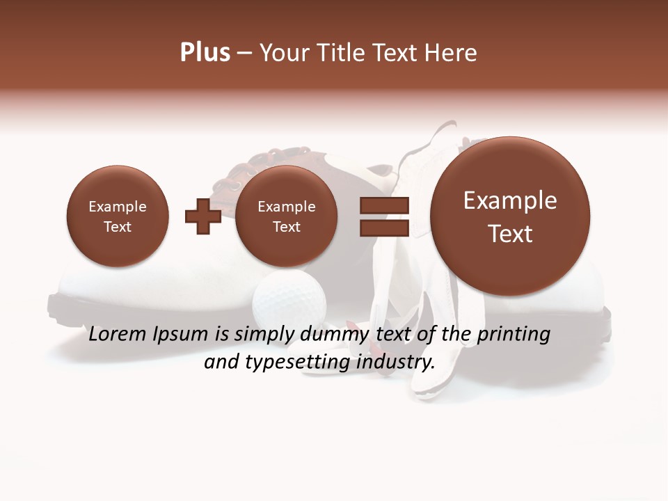 Play Shoes Brown PowerPoint Template