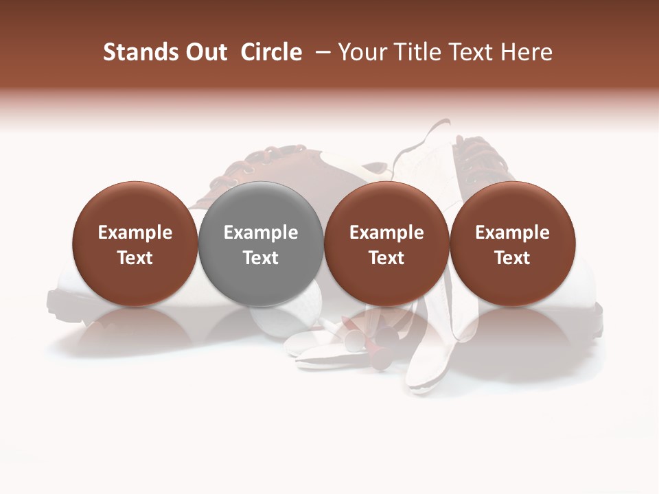 Play Shoes Brown PowerPoint Template