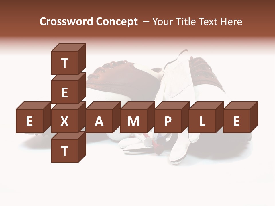 Play Shoes Brown PowerPoint Template