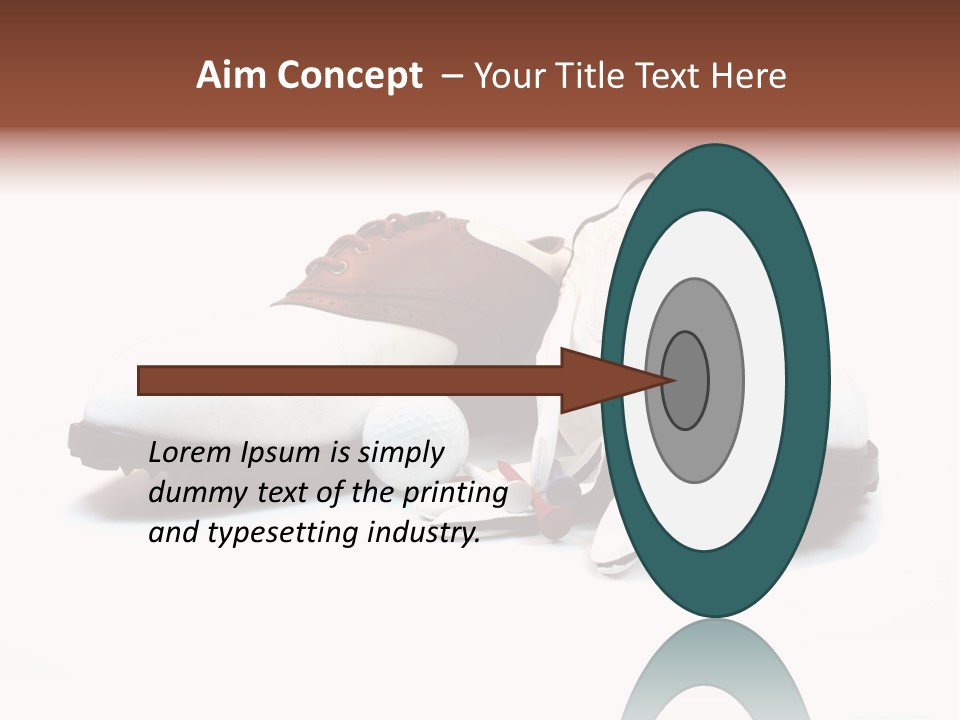 Play Shoes Brown PowerPoint Template