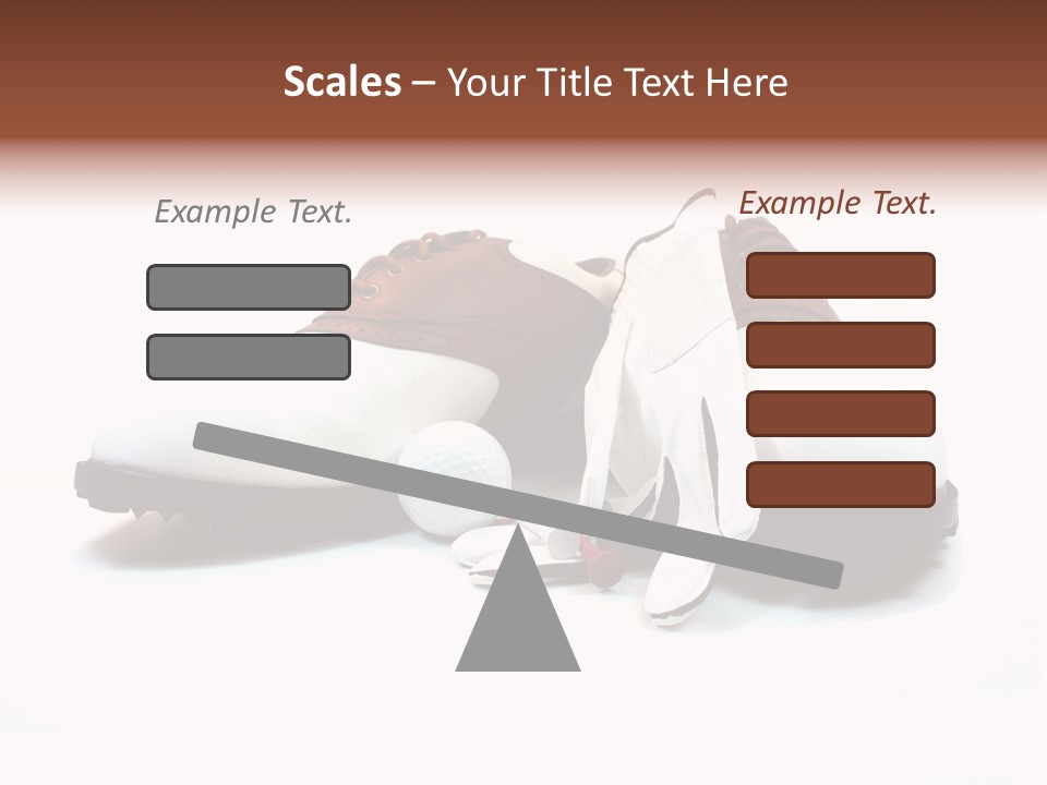 Play Shoes Brown PowerPoint Template