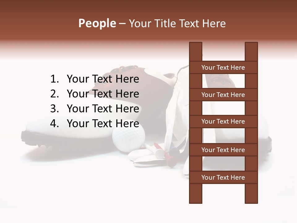 Play Shoes Brown PowerPoint Template