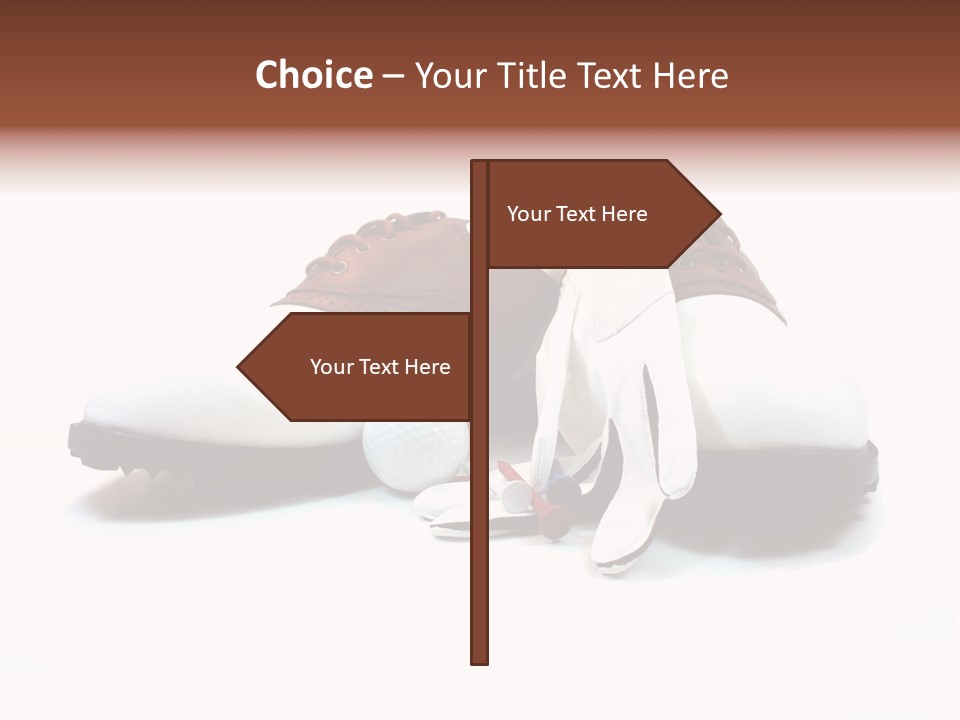 Play Shoes Brown PowerPoint Template