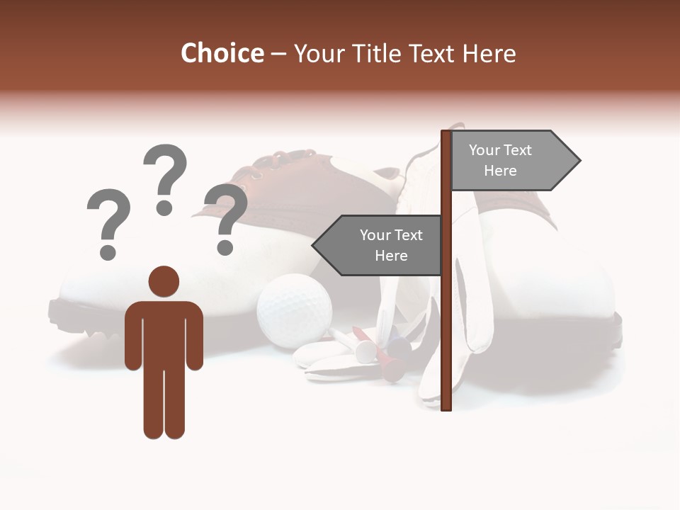 Play Shoes Brown PowerPoint Template