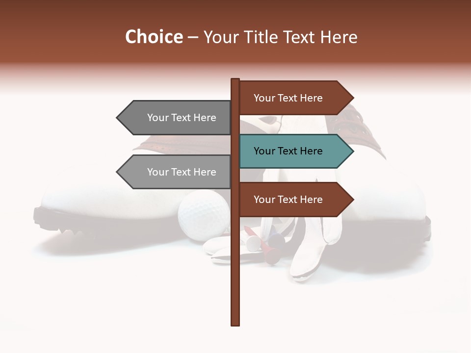 Play Shoes Brown PowerPoint Template