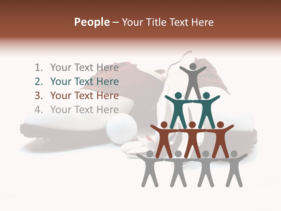 Play Shoes Brown PowerPoint Template