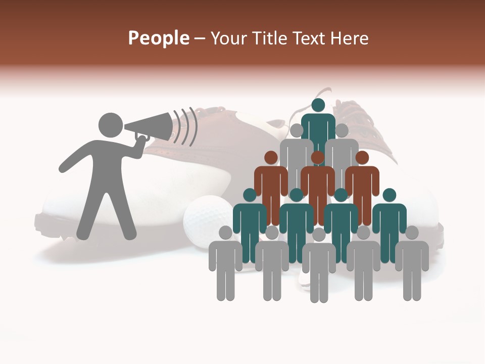 Play Shoes Brown PowerPoint Template