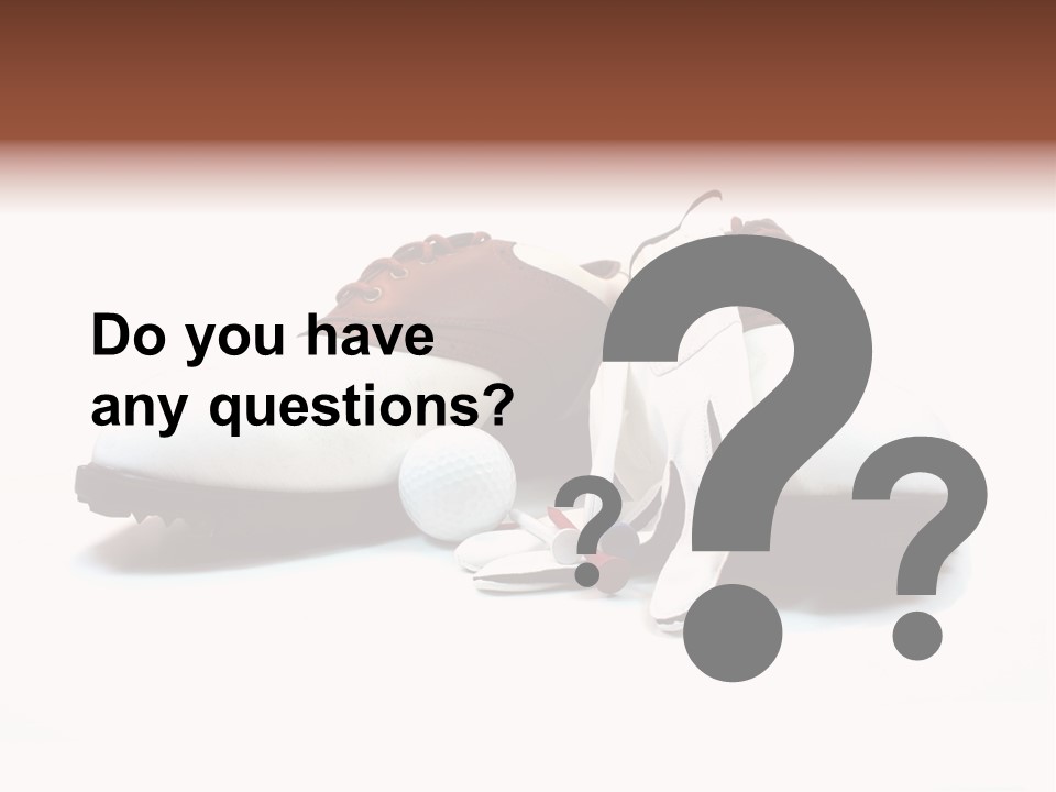 Play Shoes Brown PowerPoint Template