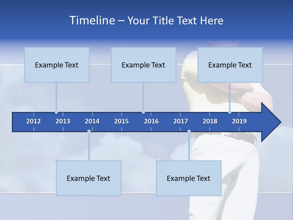 Short Hair Gesturing Shirts PowerPoint Template