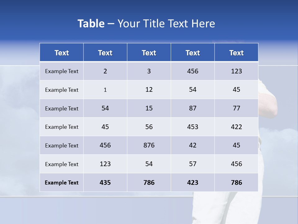 Short Hair Gesturing Shirts PowerPoint Template