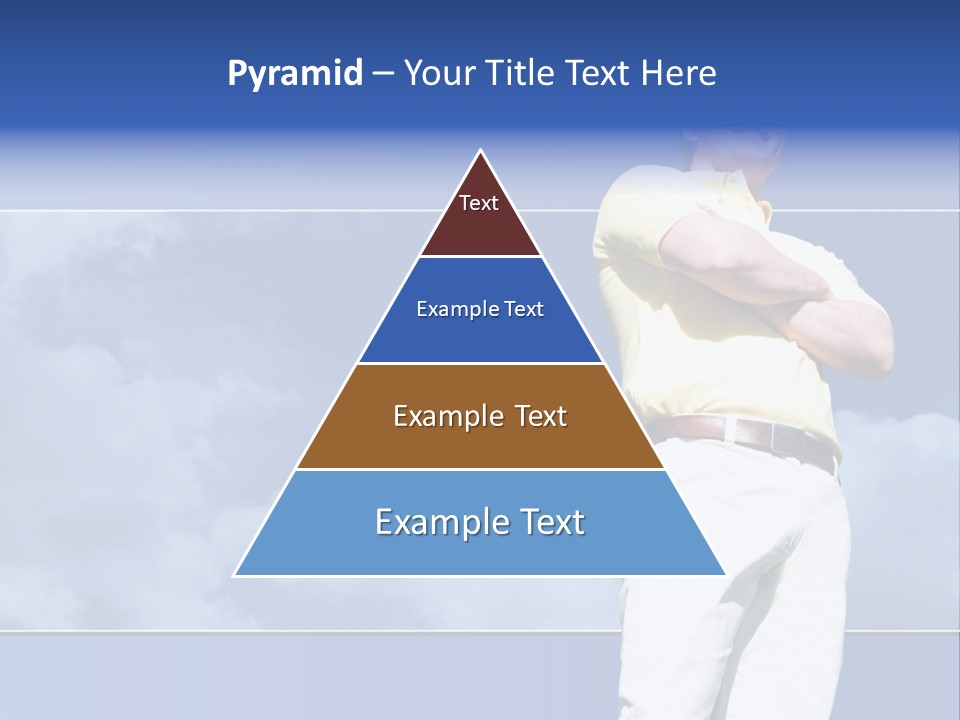 Short Hair Gesturing Shirts PowerPoint Template