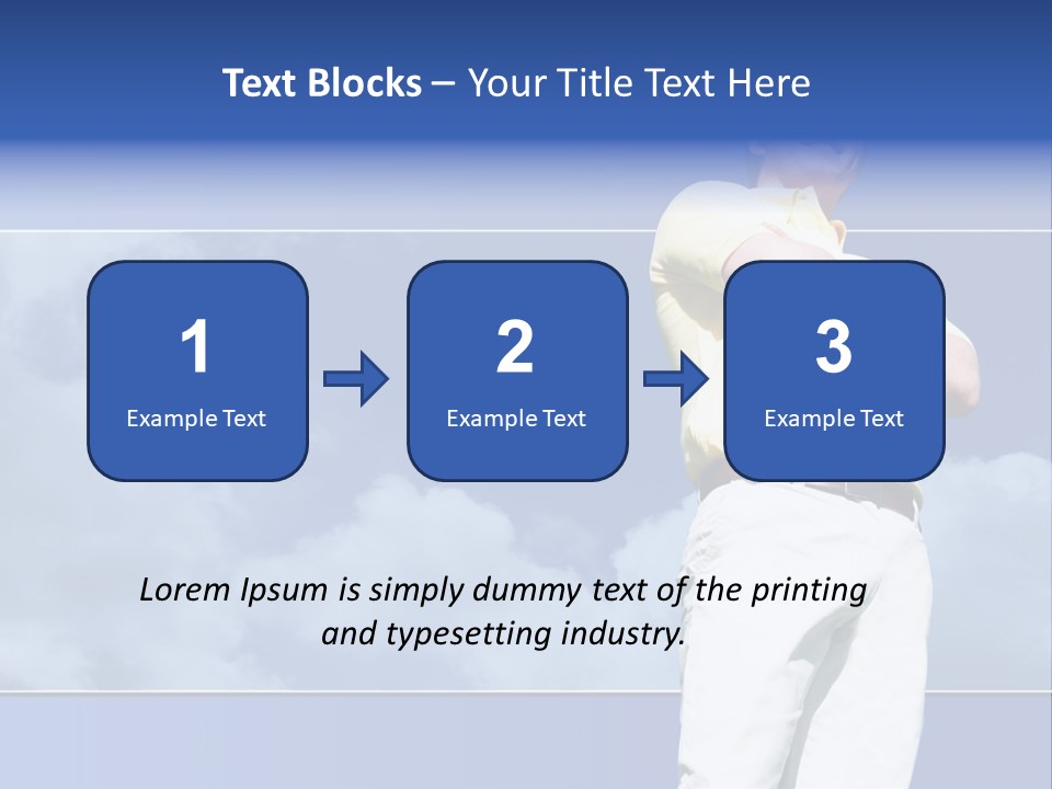 Short Hair Gesturing Shirts PowerPoint Template