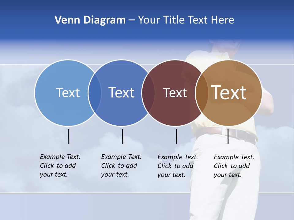 Short Hair Gesturing Shirts PowerPoint Template