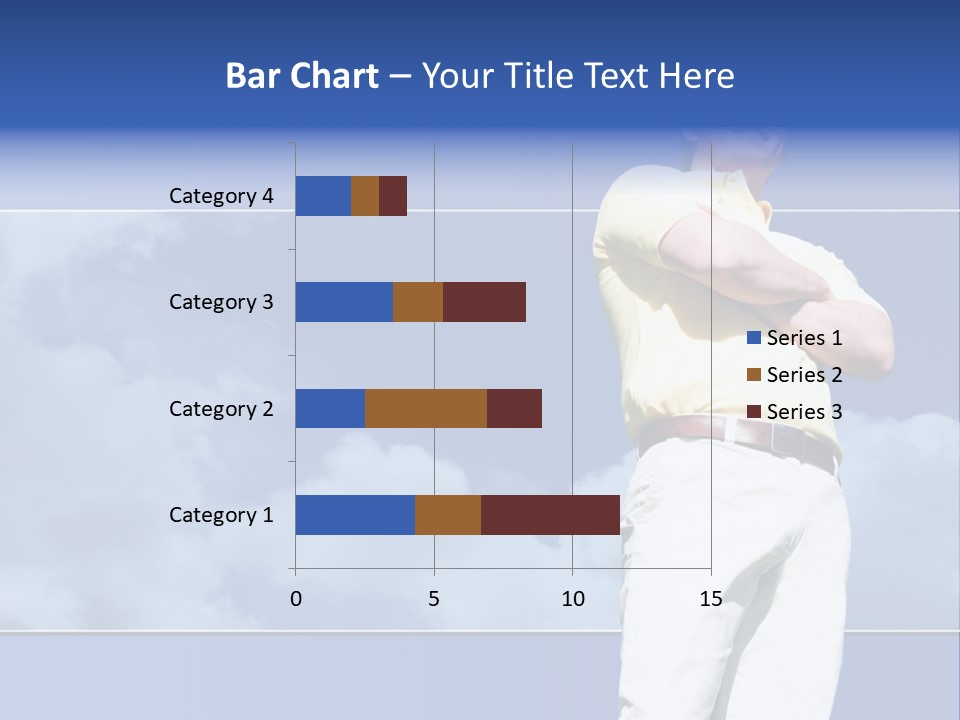 Short Hair Gesturing Shirts PowerPoint Template