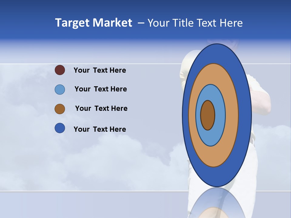 Short Hair Gesturing Shirts PowerPoint Template