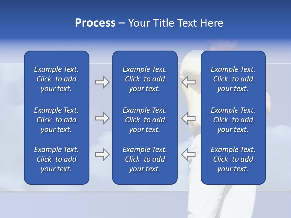 Short Hair Gesturing Shirts PowerPoint Template