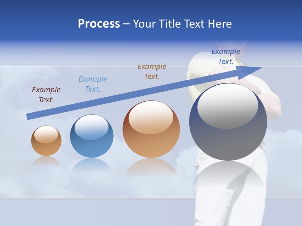 Short Hair Gesturing Shirts PowerPoint Template