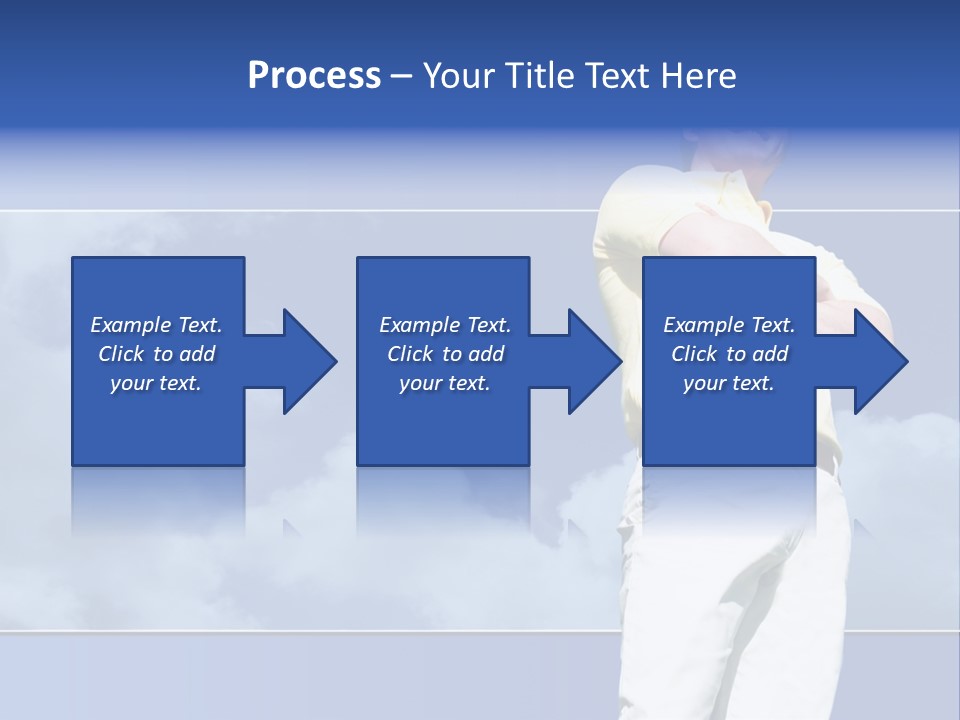 Short Hair Gesturing Shirts PowerPoint Template