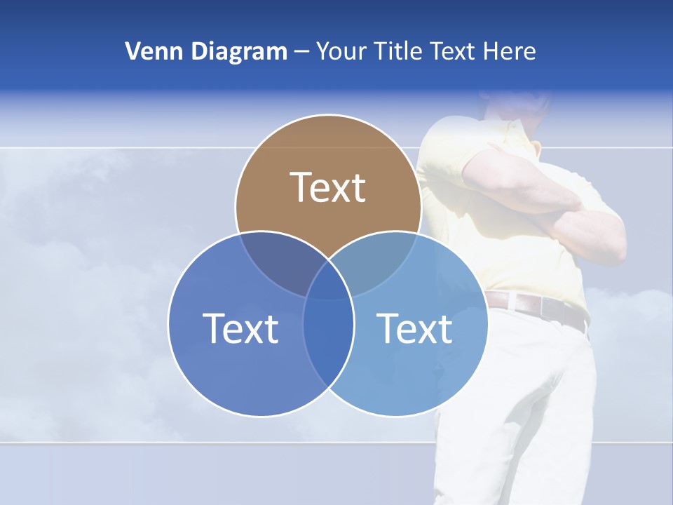 Short Hair Gesturing Shirts PowerPoint Template