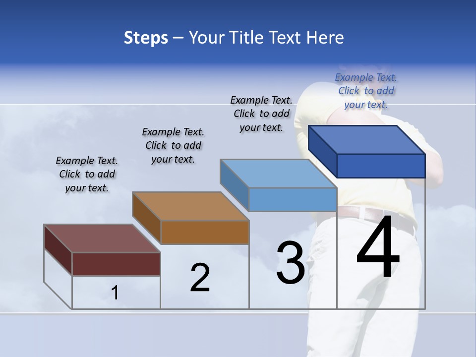 Short Hair Gesturing Shirts PowerPoint Template