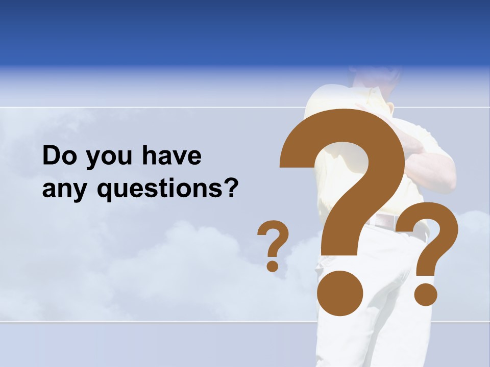 Short Hair Gesturing Shirts PowerPoint Template