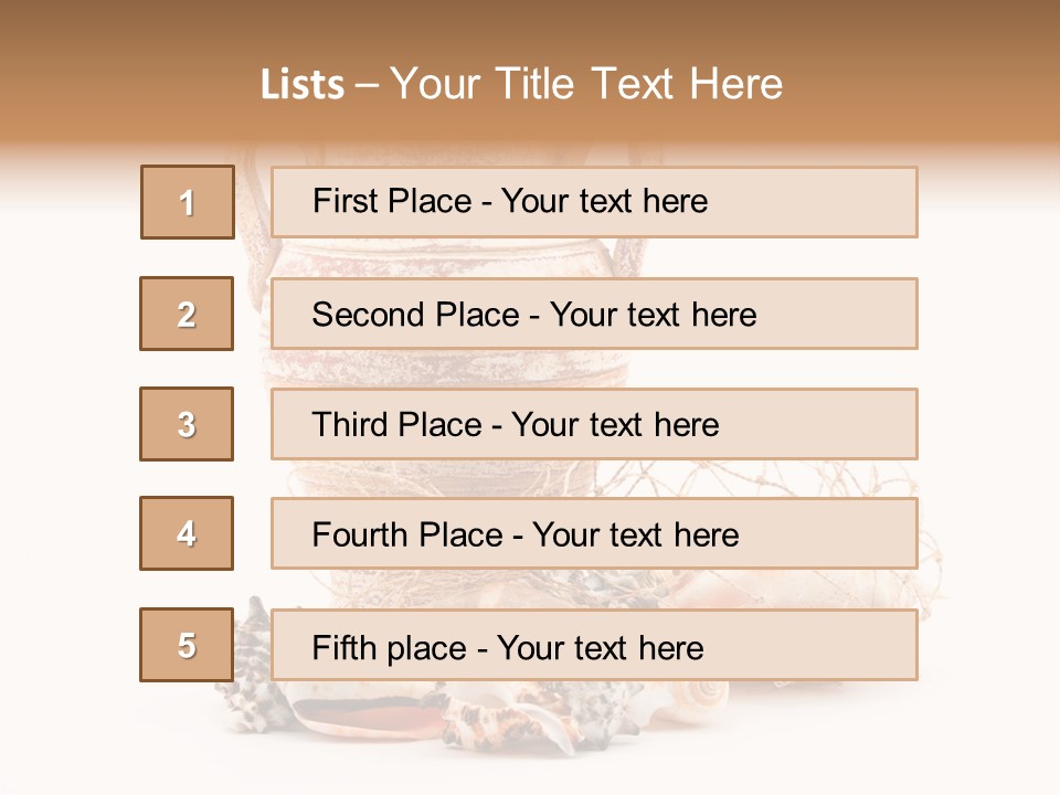 Sea Clam Beach PowerPoint Template
